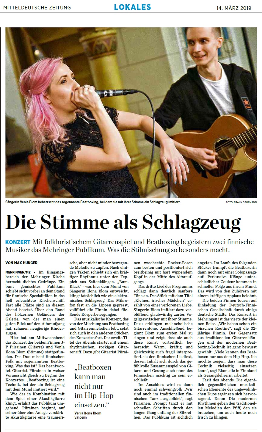 Mitteldeutsche Zeitung (Germany), 14.3.2019